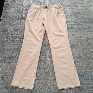 Dex Beige Elastic Waist Pants